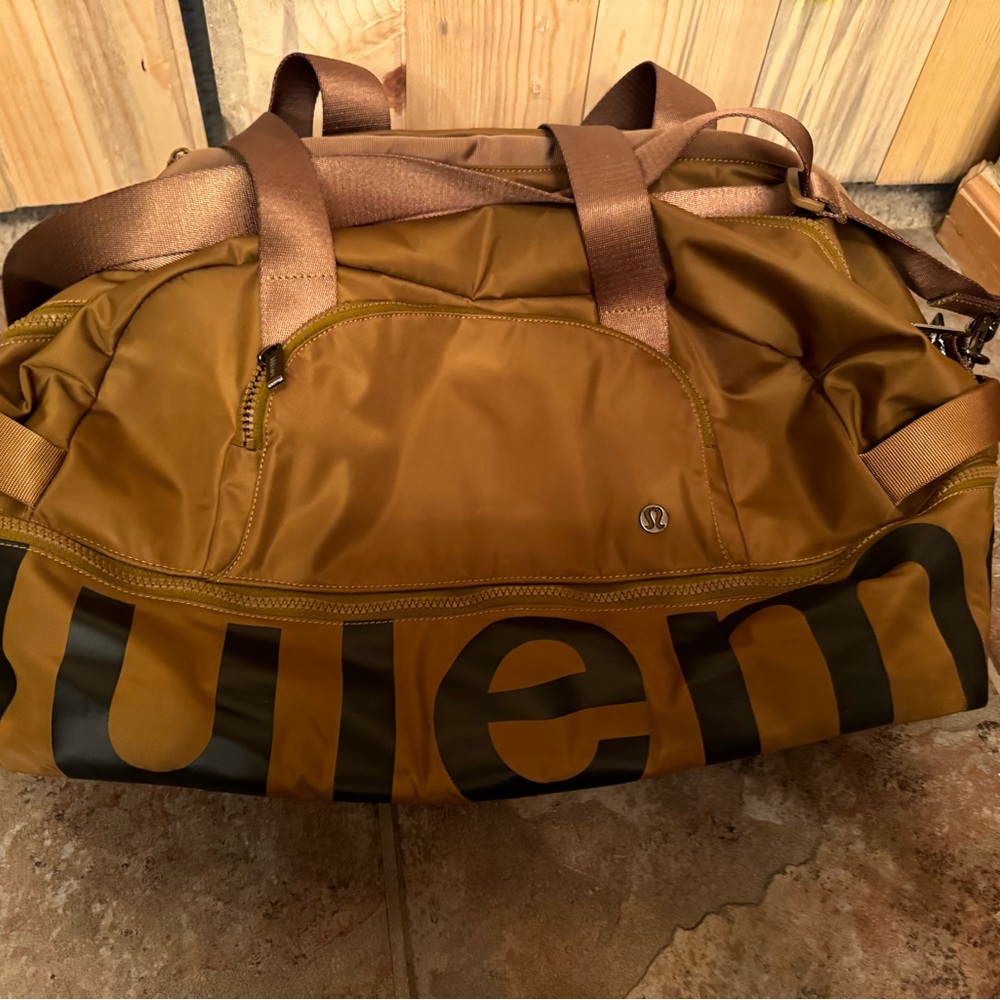 Lululemon duffel/gym bag rust color